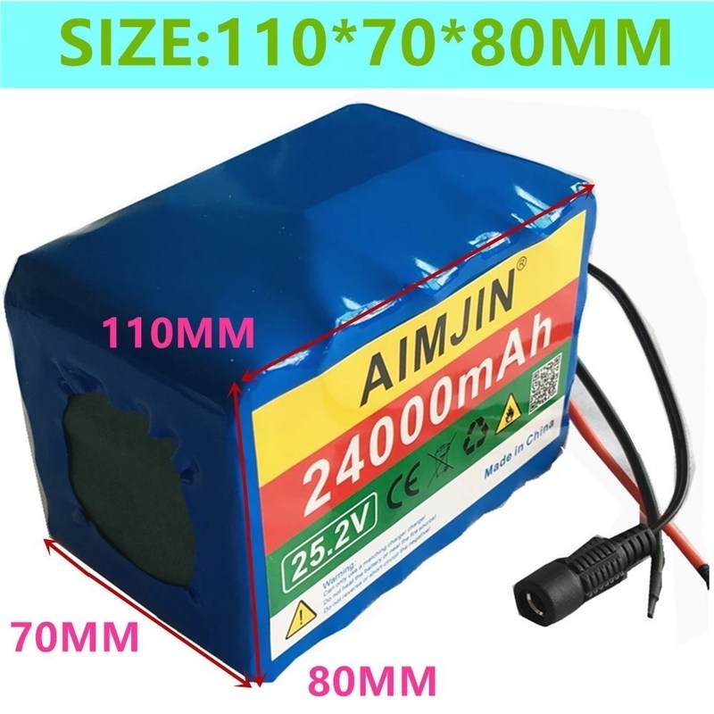 6s4p 24v24ah 18650 lithium battery, 25.2v, 24000mah, electri-图0