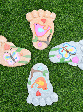 园林景观雕塑别墅j花园垫脚石摆件户外园林庭院草坪公园脚踏板装