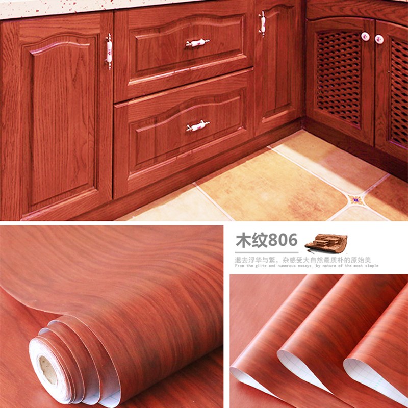 Cwood grain selfp-adhesive wallpaper TV backaround wgl - 图1