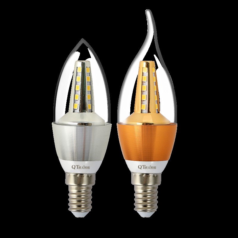 推荐led灯泡e14e27光源大小螺口暖白光三色光3w7w12w节能家用照明 - 图3