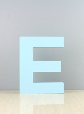 北欧创意字母家居摆件结婚摆台蓝色小号客厅电视酒柜个性心装饰品