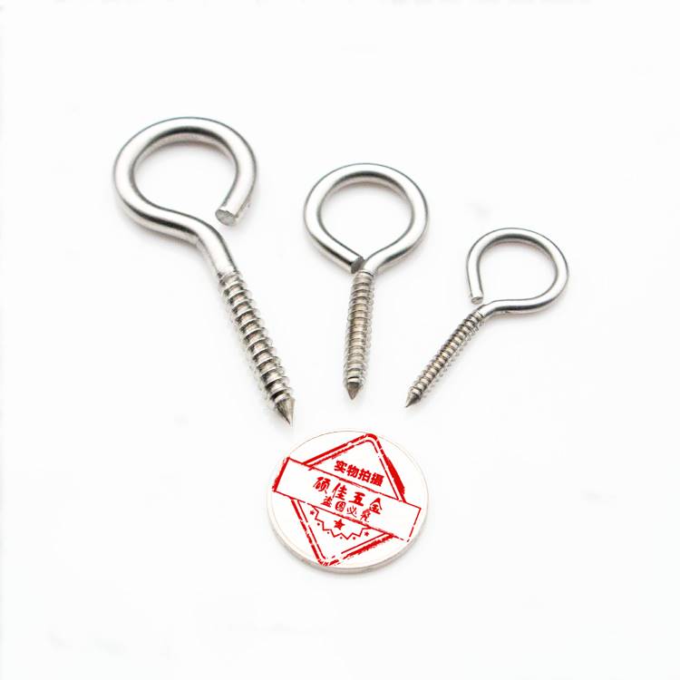 新品304 Stainless Steel Sheep Eye Screw Hook Hook Hook Hook - 图1