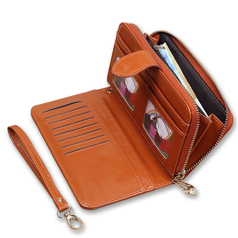 推荐Pu Leather Women Wallets Women Purses Fashion Long Zippe - 图1