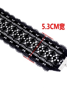 黑色蕾丝宽边项圈颈带脖颈饰w品女锁骨链简约颈链项链女遮疤痕颈