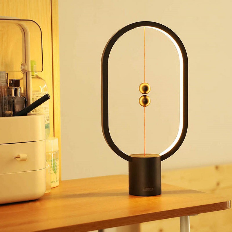 智能平衡磁吸灯创意磁悬浮摆件结婚卧室床头台灯创意礼物男友台灯