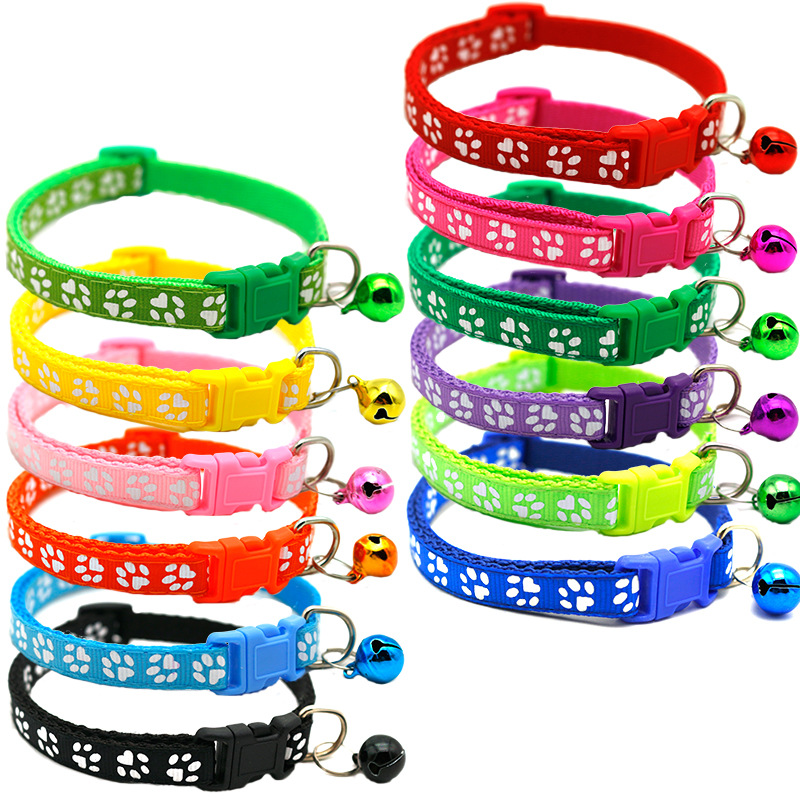 网红Pet Products Pet Reflective Patch Collar Cats Collar Bel - 图1