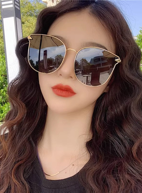 墨镜女款太阳镜级感大脸显瘦2023新款偏光夏季防晒防紫外线眼镜