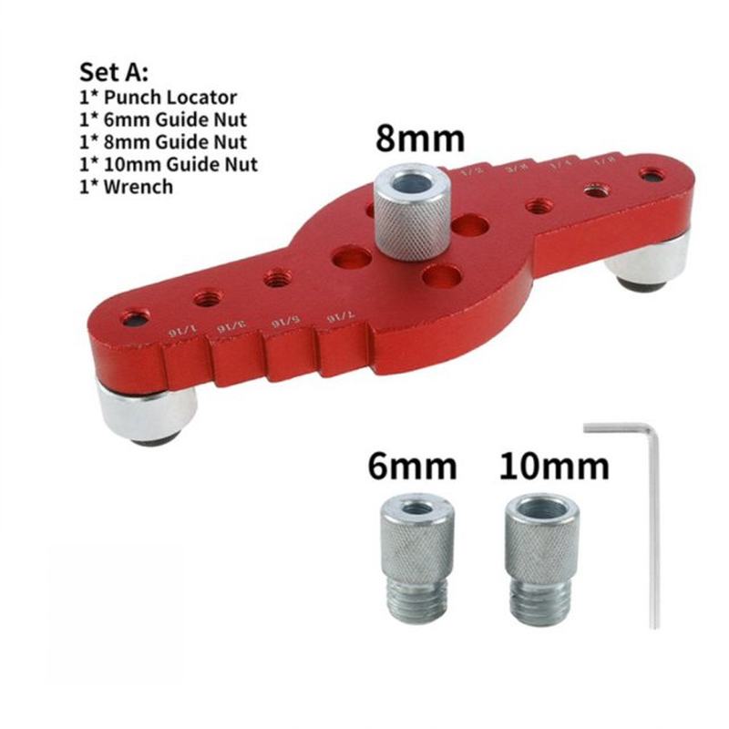 Verticcal Pocket Hole Jig Woodworking Drilling Locator Self-图1