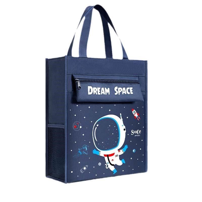 补习袋手提袋儿童学习补课包拉链式大容量拎书袋小学生用男孩书包,淘宝优惠券,粉丝福利购,淘宝优惠卷