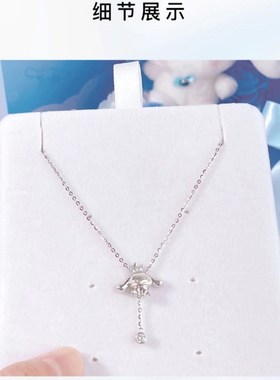 纯银玉桂狗项链女神甜美学院风轻奢高级感送闺蜜生日情人节礼物
