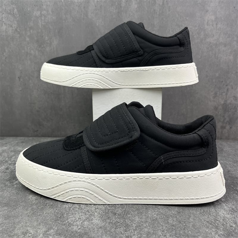 一脚蹬男鞋休闲帆布鞋增高2024春秋季新款潮流魔术贴百搭小众板鞋,淘宝优惠券,粉丝福利购,淘宝优惠卷