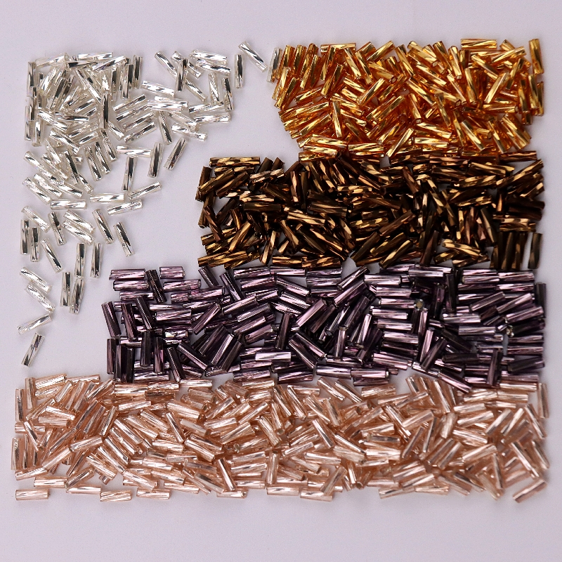 极速300Pcs 11/0 Tube Bead 2x6mm Twist Bugles Glass Beads Hel - 图0