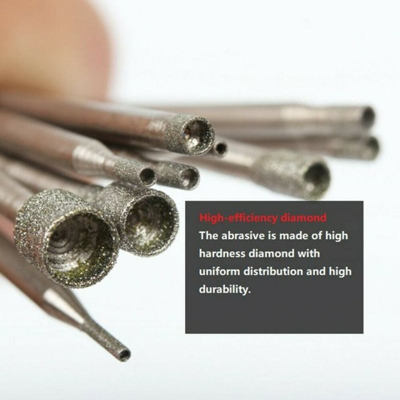 推荐10Pcs 2.35 Shank Diamond Grinding Burr Needle Point Engr - 图0