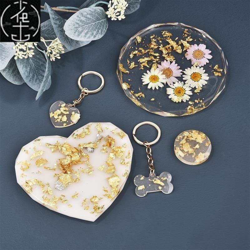 速发1box Gold Leaf Flakes Sequ Glitters Epoxy Resin Filling - 图2