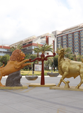 户大型十二星座玻k璃钢城市雕塑公园广场售楼处商业街景观装饰摆