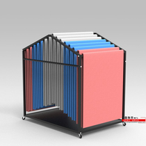 Yoga mat hanging rack fitness room special containing theorator A shelf training mat fitness mat hooks landing face movement