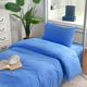 Student dormitory bed sheets and quilt covers three-piece sets S dormitory blue quilt covers single piece sky blue student single bedding covers