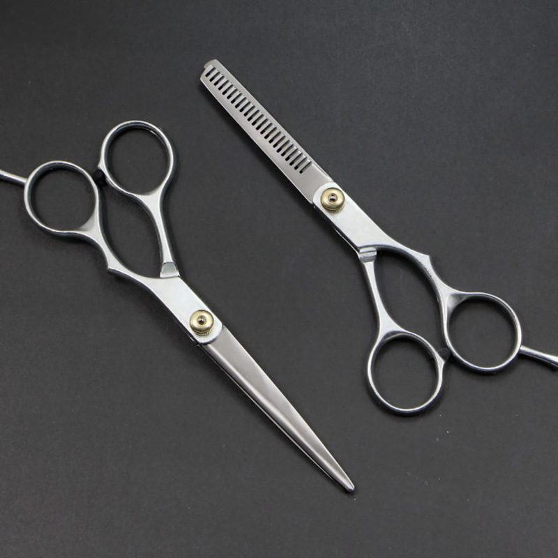 网红5.5/6 Inch Professional Hair Scissors Hair Thinning Scis-图1