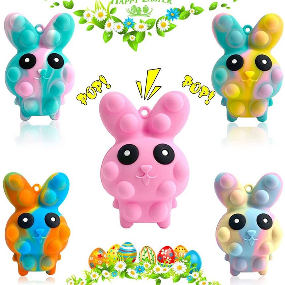 新品Pop Fidget Ball Rabbit Popper Toys 3D AntiPressure Bunny - 图0