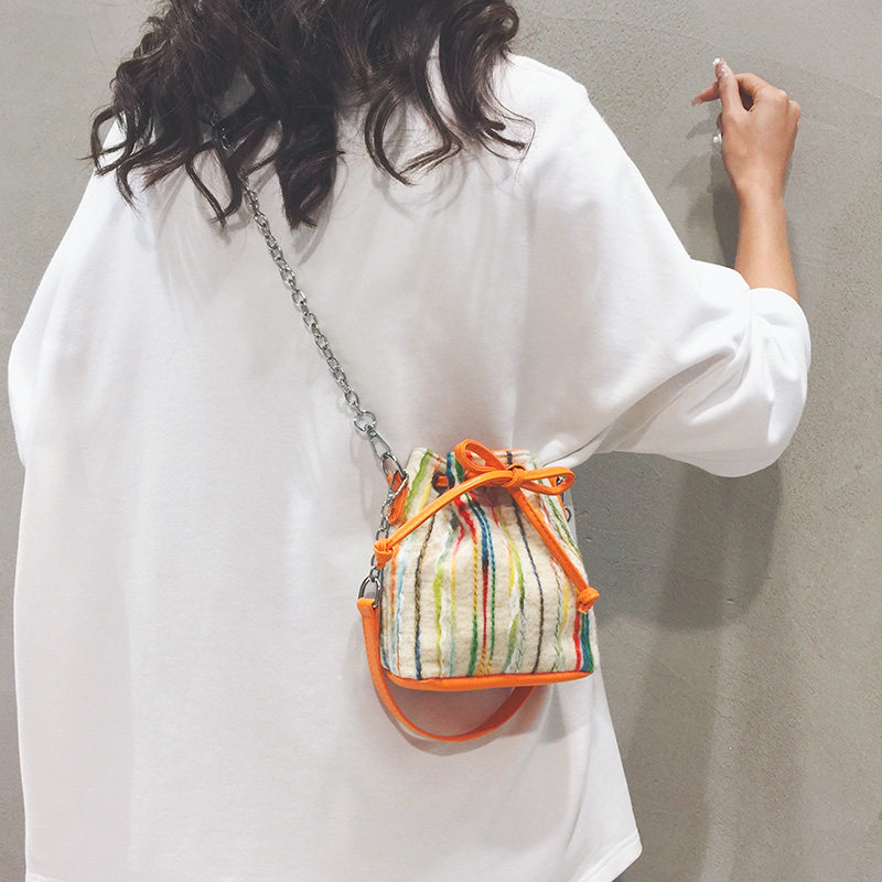 迷你小包包女斜挎包2023夏季新款手提水桶包高级感小众链条单肩包,淘宝优惠券,粉丝福利购,淘宝优惠卷