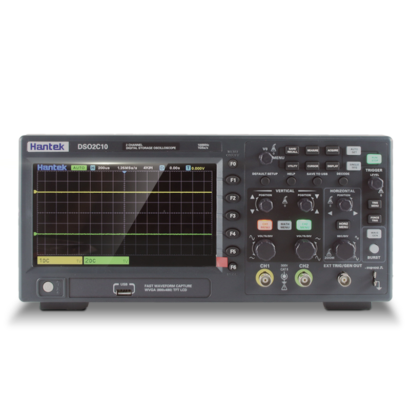 汉泰数字示波器DSO2C10 DSO2D10双通道数字存储示波器100M 150M - 图0