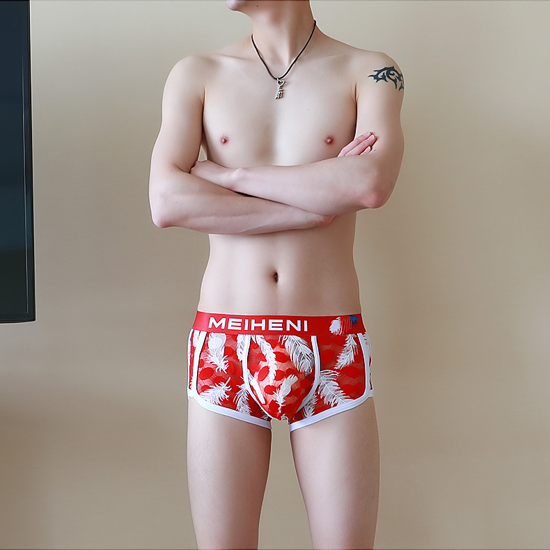 速发Brand New Sexy Underwear Men Boxer Para Hombre Lace - 图0