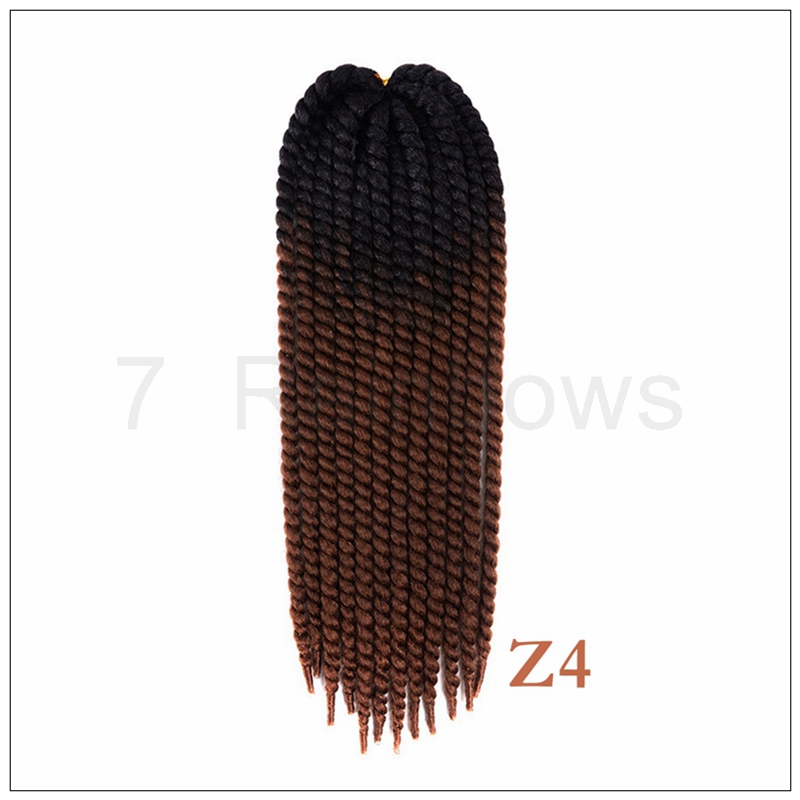 新品Jumbo Havana Mambo Twist Hair Braids Ombre Crochet Braid-图3