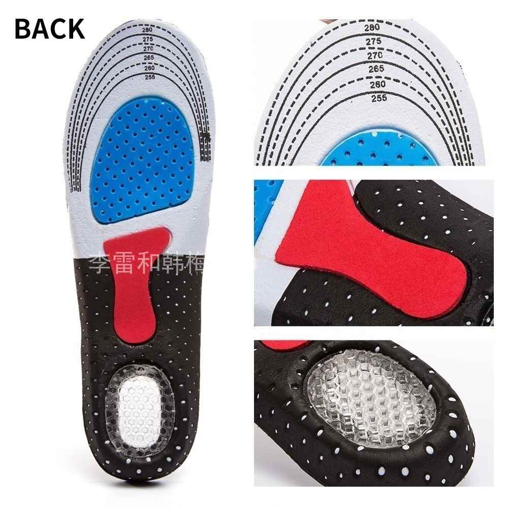 极速NewMen Gel Orthotic Sport Running Insoles Insert Shoe Pa - 图0