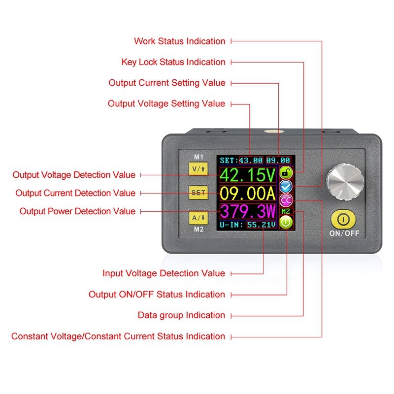 DPS5015 LCD Constant Voltage Current Step-Down Prog - 图0