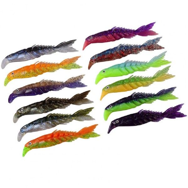 速发7Pcs 5g Fishing Lure D Fisheye PVC MultiSection Fishing - 图0