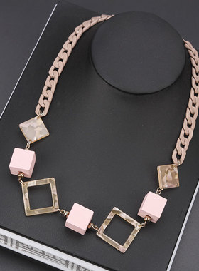 韩版时尚百搭夏季新款小清新短款锁骨链女装饰项链挂件衣服配饰品