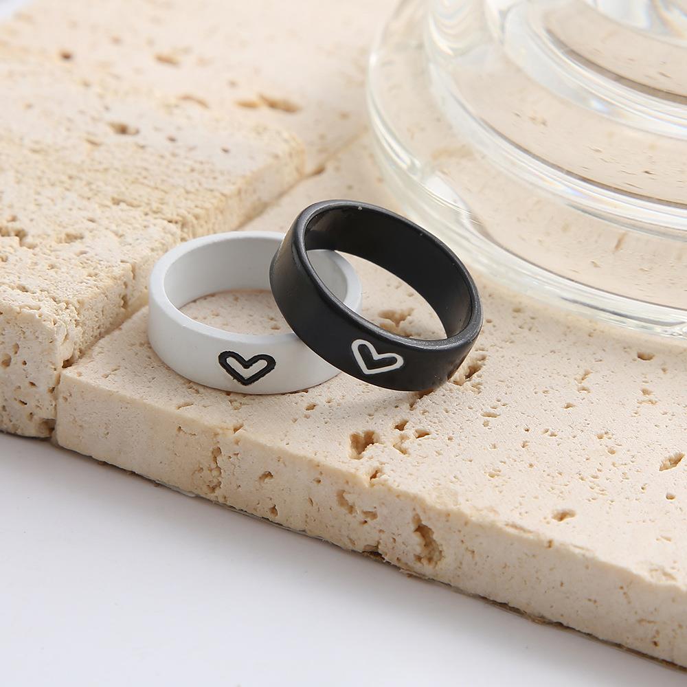 Couple ring Men's women's love Valentine's Day gift 情侣戒指 - 图0