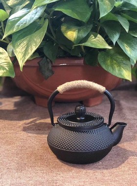 样板间售楼处博古架茶具软装饰品新中式创意小茶壶铸铁壶茶室摆件