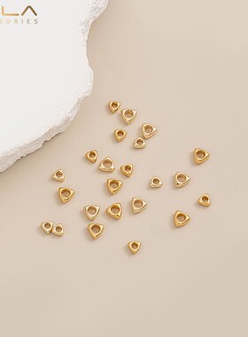 新品保色14K包金24K古金色小碎金隔珠碎金子散珠手工饰品串珠diy