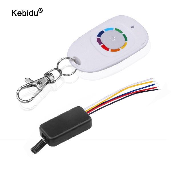 kebiduL5V12V LEDo  ight WirRless Controller 1CH RF eelay - 图0