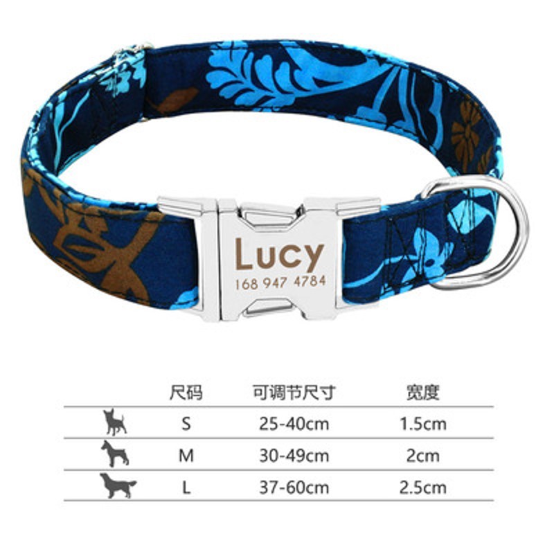 g Collar Pep Tag Puppy Clt NametaateJ ID Collars Adjustab - 图0