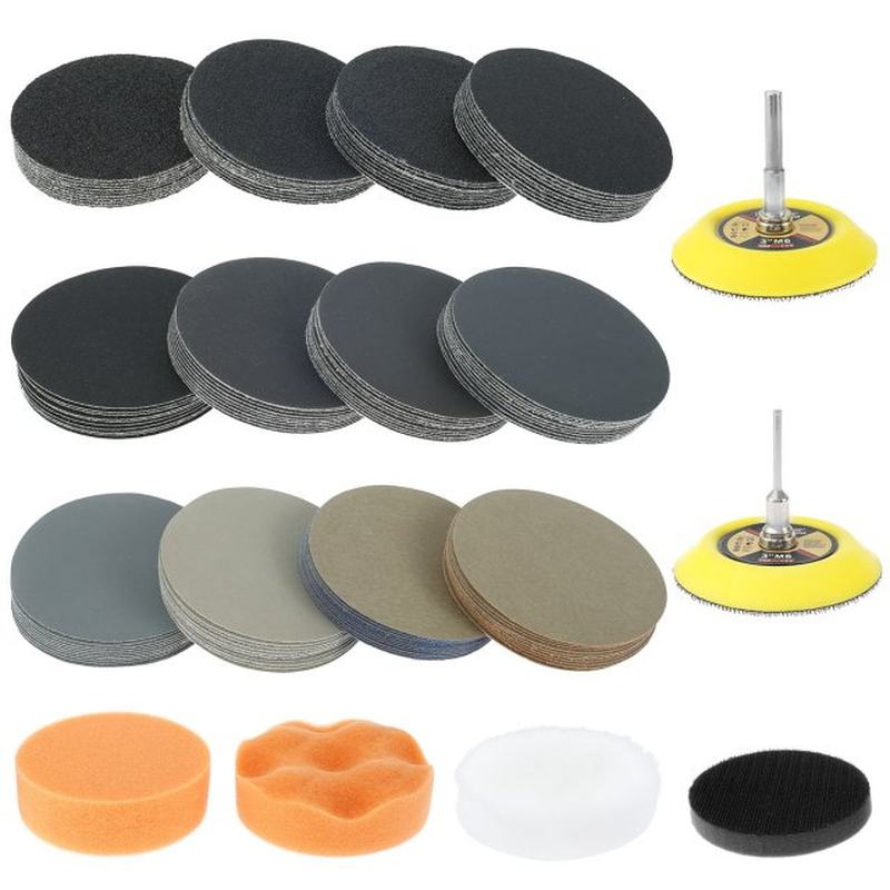 Wet Dry Sandpapern Sanding Disc 400-10000 Grit Hook Loop San - 图0