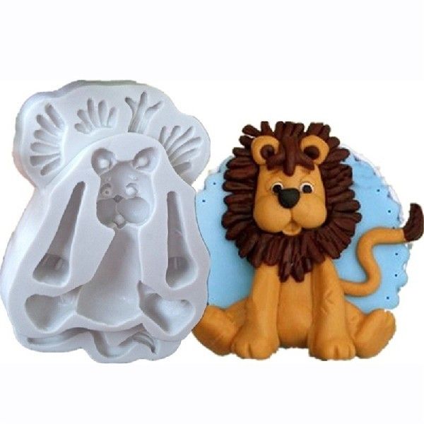 推荐3D Lion Silicone Cake Mold Fondant Cake Molds Wedding Ca-图0