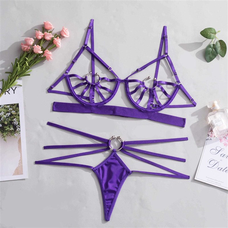 Lusha Sexy Underwear Strap Summer SGling Two Piece Body Shap - 图2