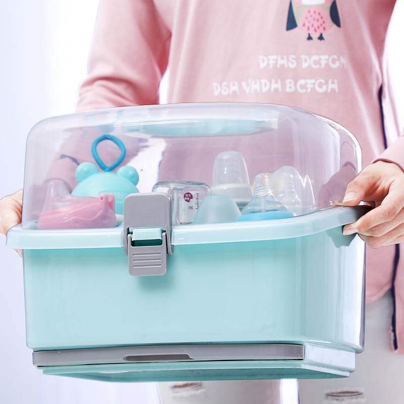 新品baby bottle storage box portable large-sized baby tablew