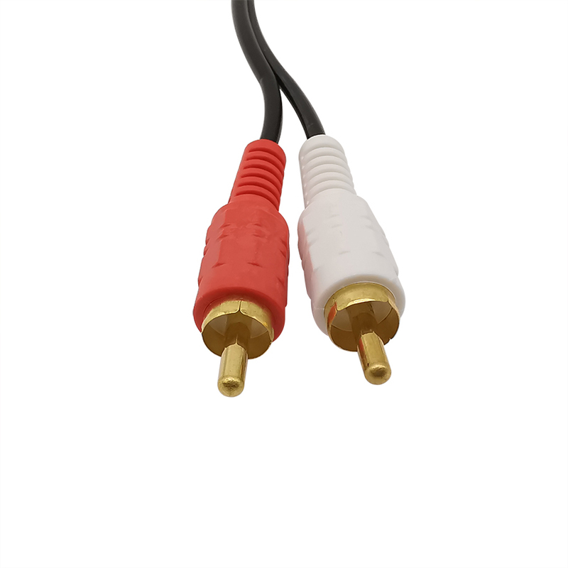 极速Dual 2 RCA Male to 3.5mm Male Audio Connector Splitter S - 图2