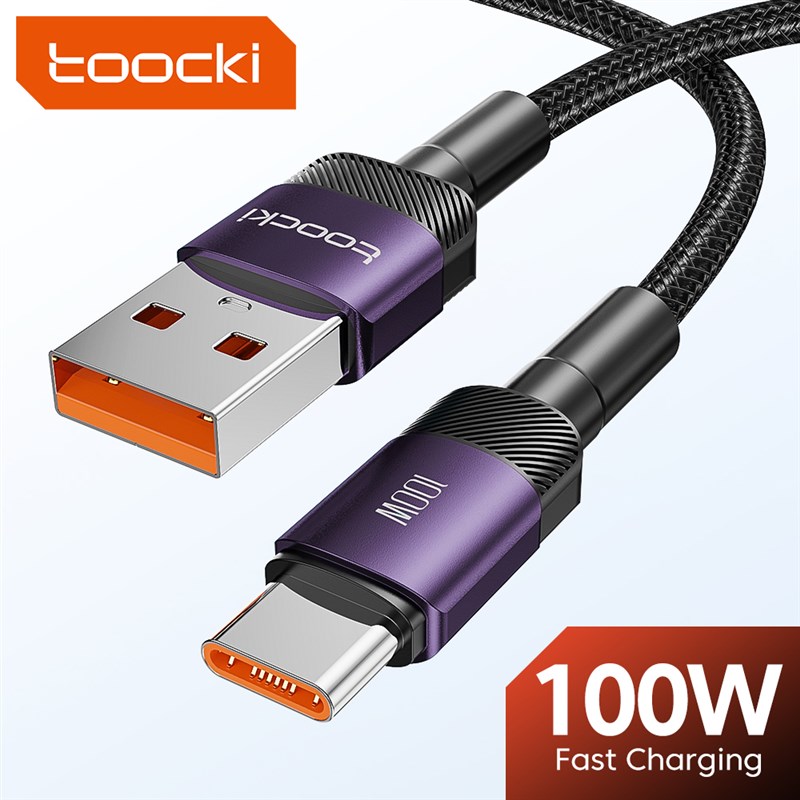 速发Toocki 6A USB Type C Cable for POCO Samsung Huawei 100W - 图0