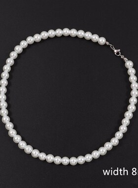 现货2022 New rendy Imitation Pearl Necklace Men TempWerament
