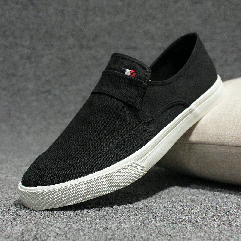 懒人鞋男一脚蹬布鞋春夏透气帆布鞋男韩版百搭休闲白布鞋男小白鞋,淘宝优惠券,粉丝福利购,淘宝优惠卷