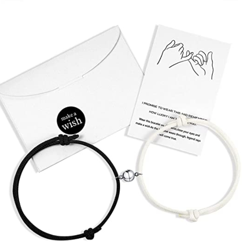 速发aslet Infinite Love Braclet Lucky black white Brazalete - 图0