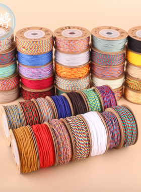 藏式文玩30股手搓棉线  多色手工编织线绳无弹力手串X文玩佛珠线