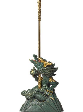国潮精品神龙座如意金箍棒高档摆件家居客厅办公室桌面装饰品送礼