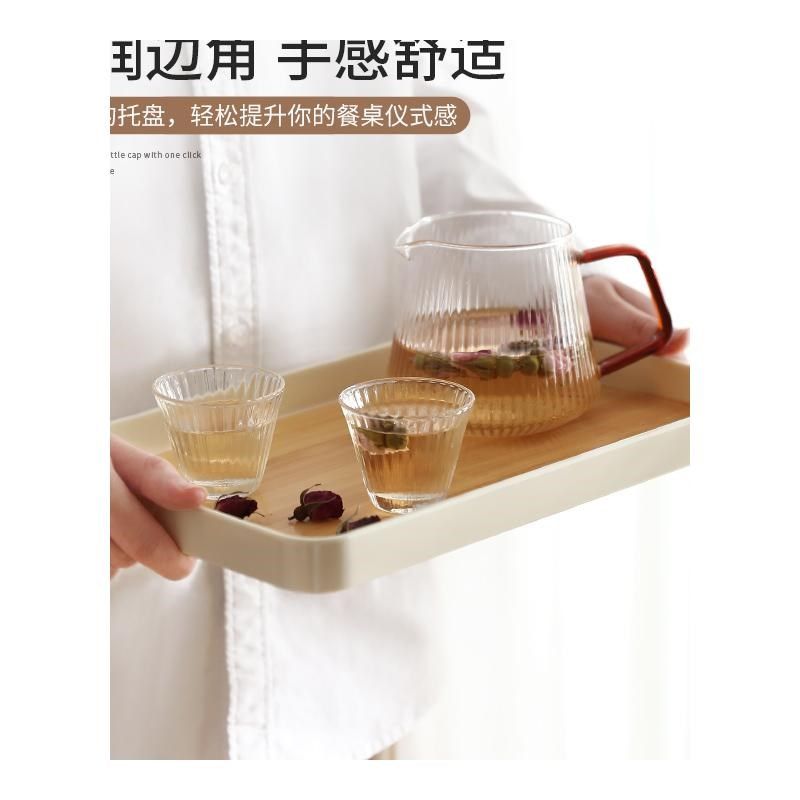 托盘家用放茶杯水杯杯子茶盘小型客厅日式长方形水果盘餐盘沥水盘,淘宝优惠券,粉丝福利购,淘宝优惠卷