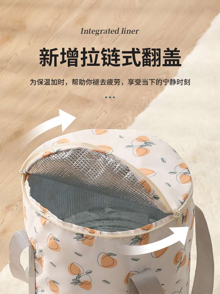 极速可携式旅泡脚桶洗脚袋家用可折叠行神器保温过膝盖足浴水盆过 - 图1