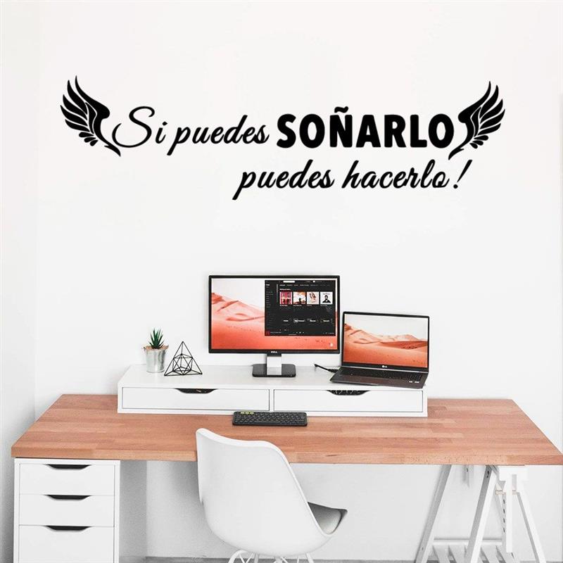 极速Large Spanish Quotes Phrase Wall Decals Wallpaper Vinyl - 图1